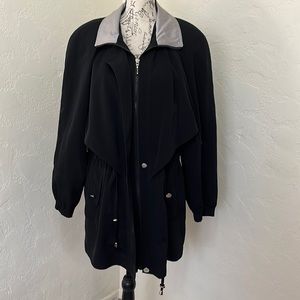 F.S.L. COLLECTION Black Women’s Trench Coat Size Medium